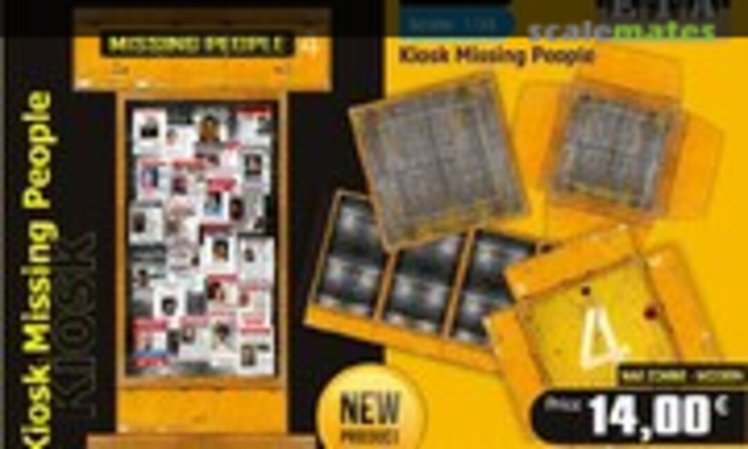 1:35 Zombie - Kiosk Missing People (ETA Diorama Accessories 50)