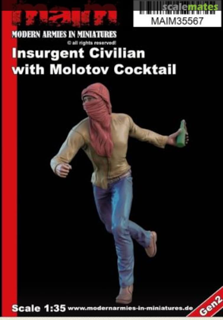 Boxart Insurgent Civilian with Molotov Grenade MAIM35567 MAiM Boxart Insurgent Civilian with Molotov Grenade MAIM35567 MAiM
