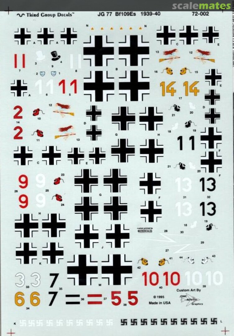 Boxart Messerschmitt Bf 109Es 72-002 Third Group Decals Boxart Messerschmitt Bf 109Es 72-002 Third Group Decals