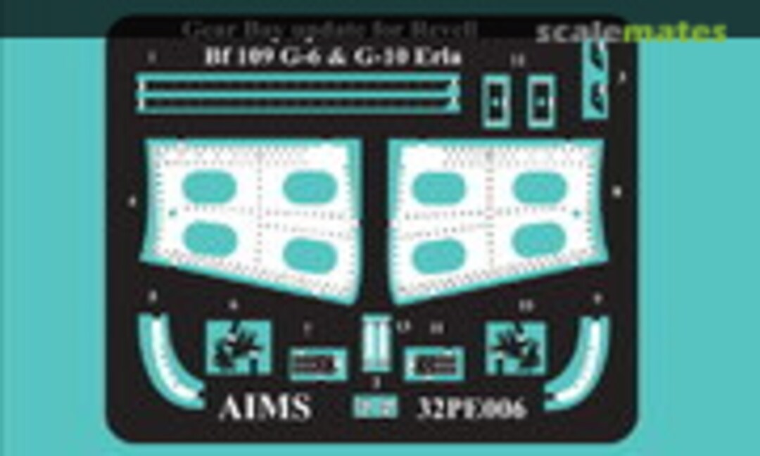 1:32 Bf 109G-6 / Bf 109G-10 Erla - Gear bay update set (AIMS 32PE006)
