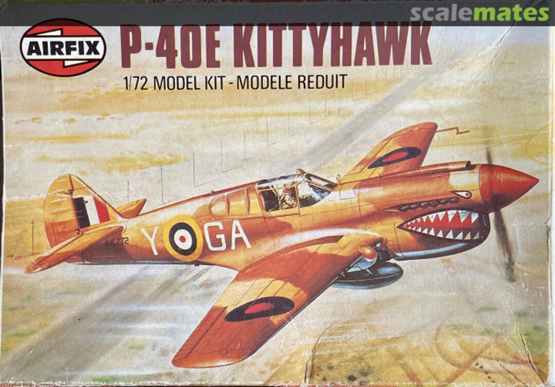 Boxart P-40E Kittyhawk 61036-0 Airfix Boxart P-40E Kittyhawk 61036-0 Airfix
