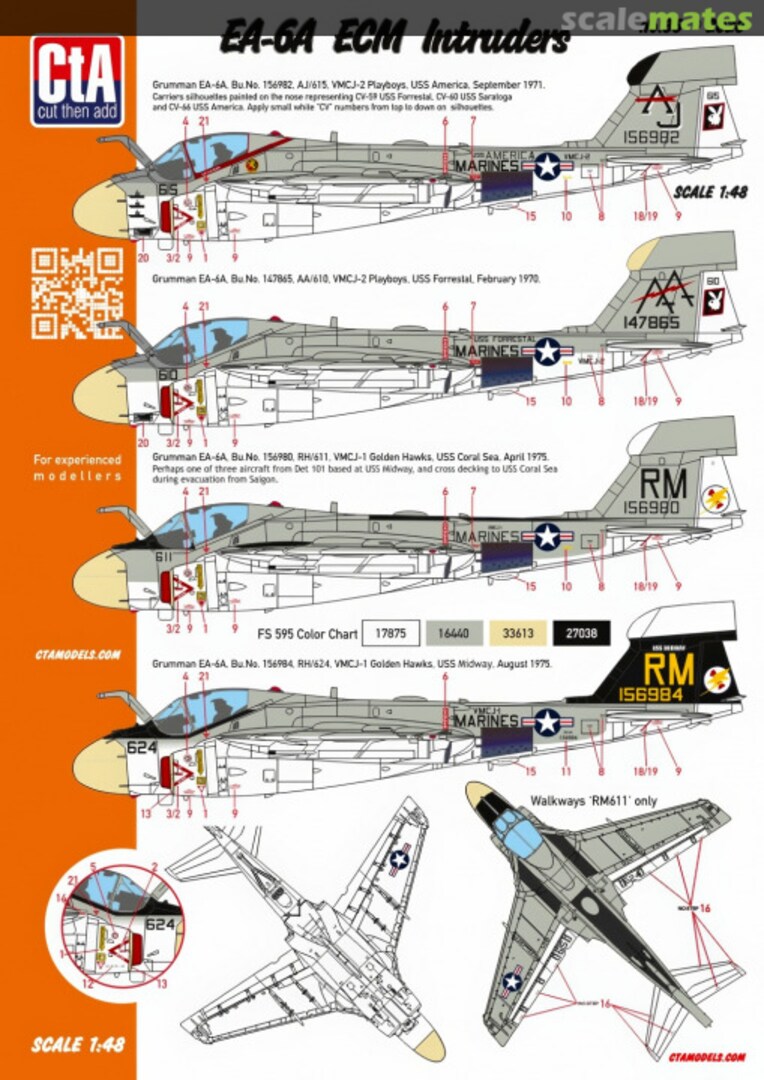 Boxart EA-6A ECM Intruders CTA-035 CtA Models Boxart EA-6A ECM Intruders CTA-035 CtA Models