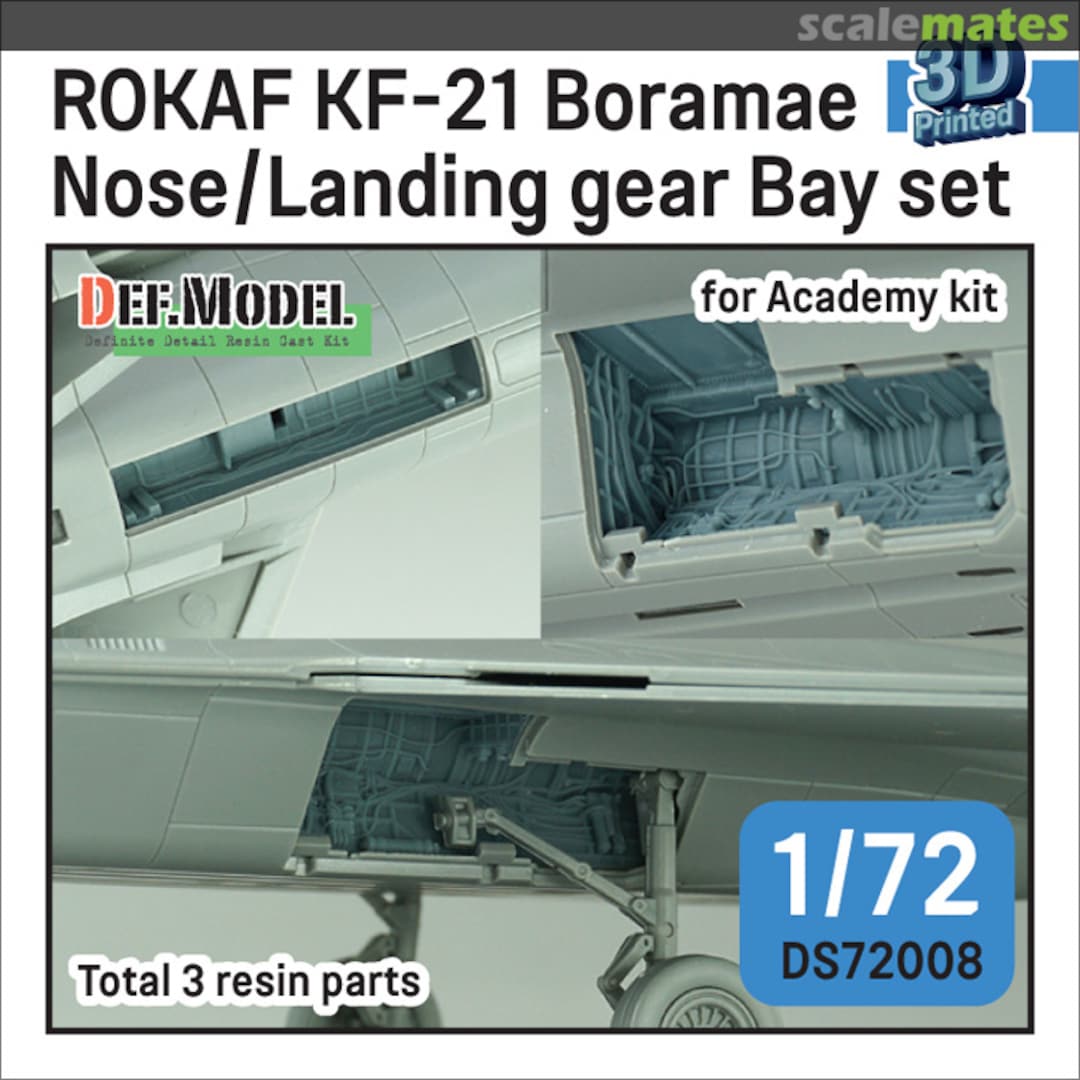 Boxart ROKAF KF-21 Boramae Nose/Landing gear bay set DS72008 Def.Model Boxart ROKAF KF-21 Boramae Nose/Landing gear bay set DS72008 Def.Model