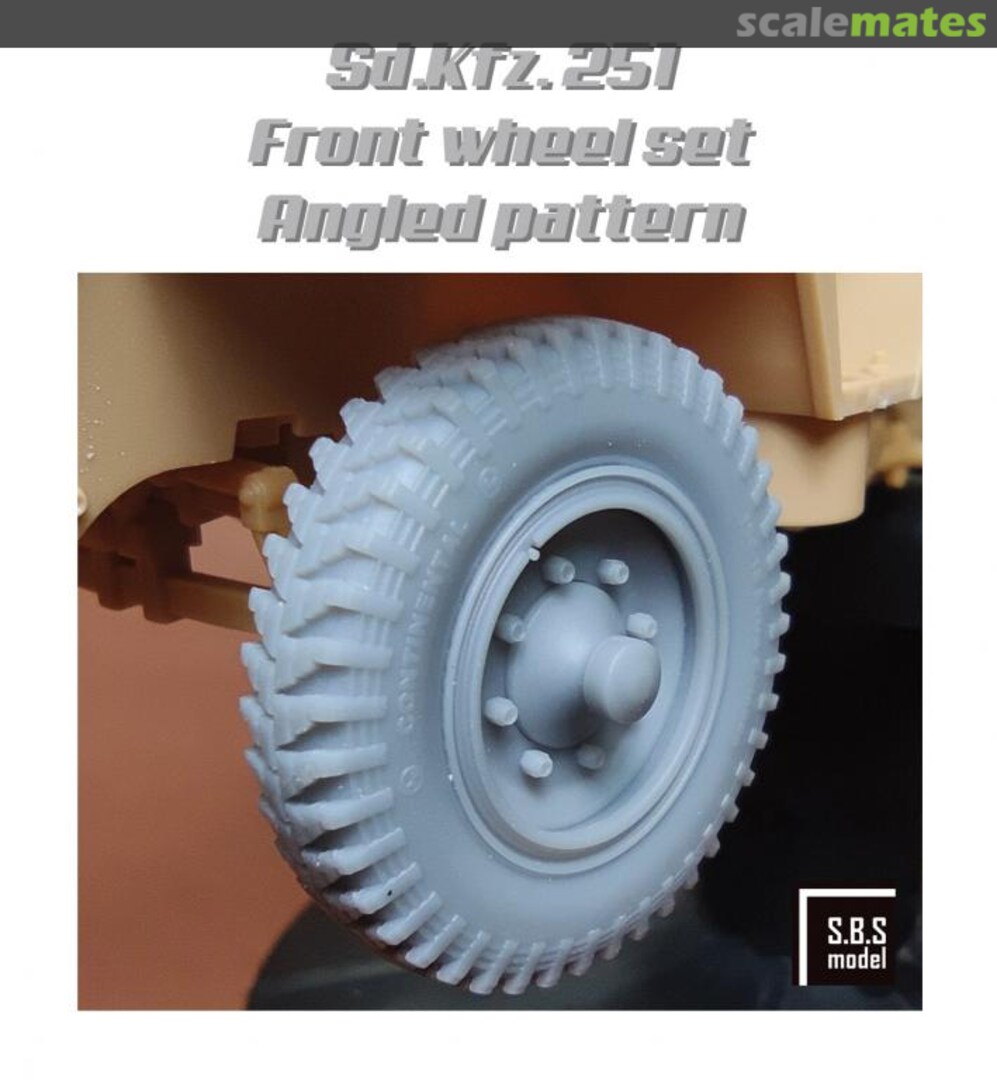 Boxart Sd.Kfz. 251 Front Wheel Set (Angled Pattern - Sagged) 35047 SBS Model Boxart Sd.Kfz. 251 Front Wheel Set (Angled Pattern - Sagged) 35047 SBS Model
