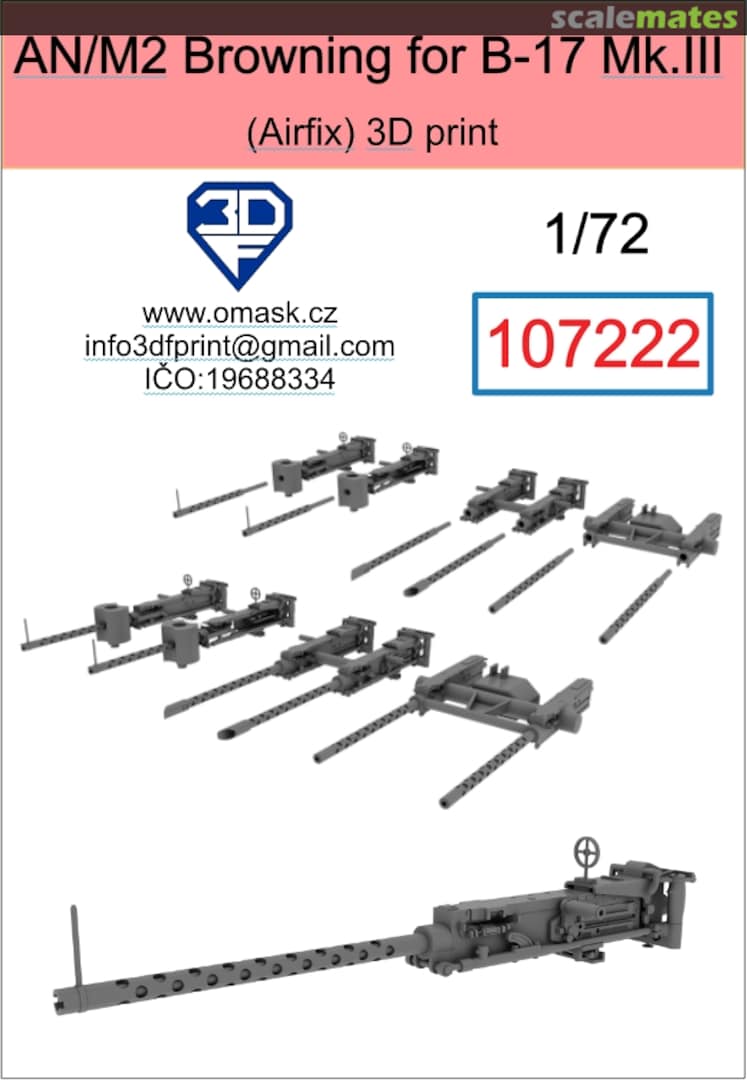Boxart AN/M2 Browning for B-17 Mk. III 107222 3DF Print Boxart AN/M2 Browning for B-17 Mk. III 107222 3DF Print