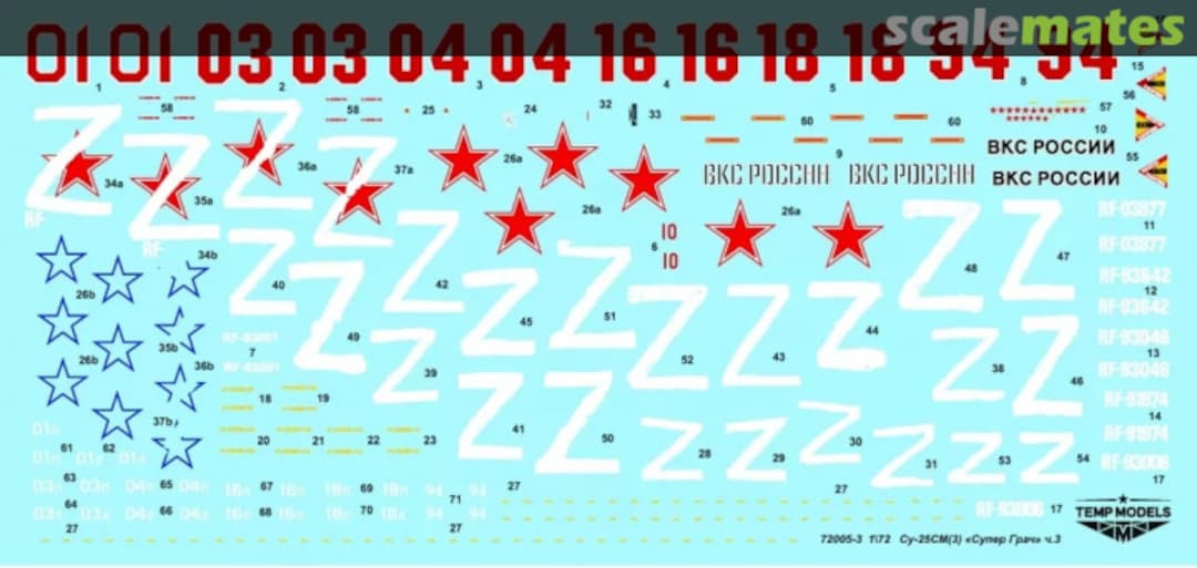 Boxart SU-25SM(3) SUPER "GRACH" part 3 72005-3 Tempmodels Boxart SU-25SM(3) SUPER "GRACH" part 3 72005-3 Tempmodels