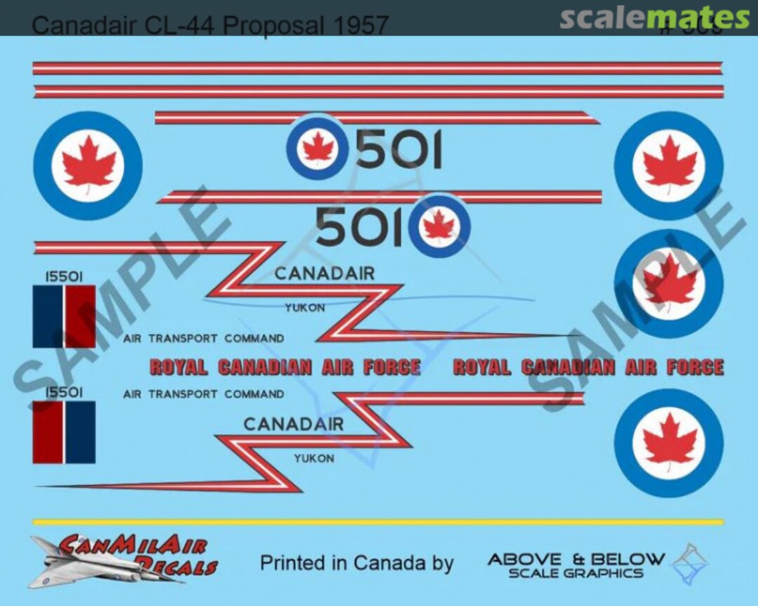 Boxart Canadair CL-44 Yukon 309 Above & Below Graphics Boxart Canadair CL-44 Yukon 309 Above & Below Graphics