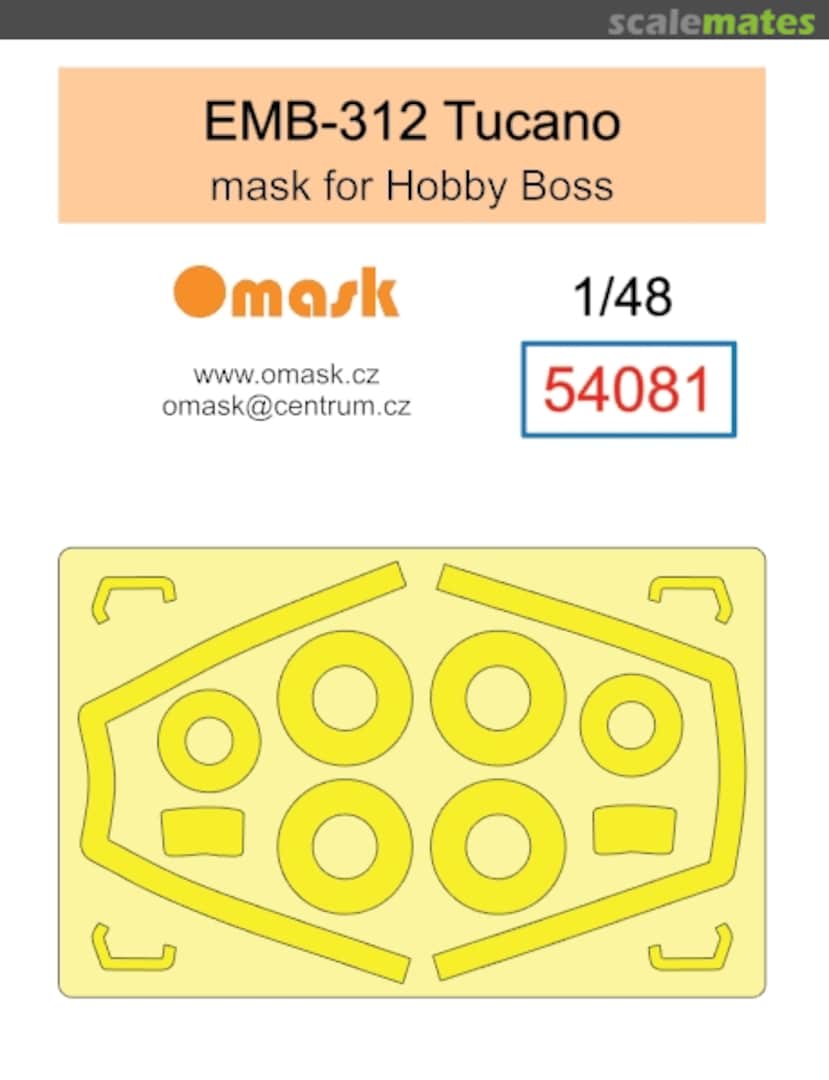 Boxart Embraer EMB 312 Tucano - Mask Set (for Hobby Boss Kits) 54081 Omask Boxart Embraer EMB 312 Tucano - Mask Set (for Hobby Boss Kits) 54081 Omask
