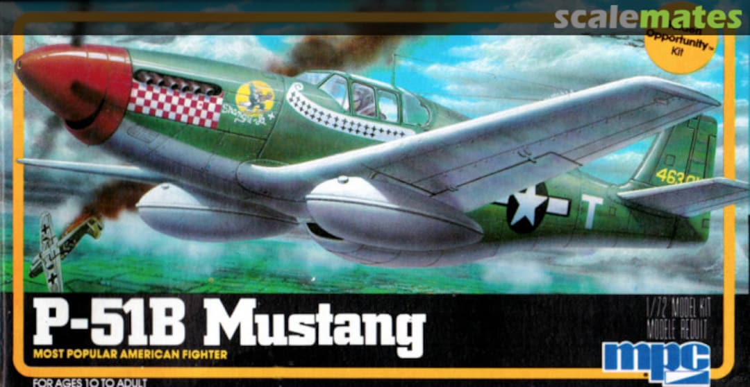 Boxart P-51B Mustang 14008 MPC Boxart P-51B Mustang 14008 MPC