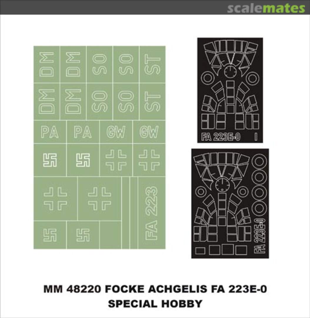 Boxart Focke-Achgelis Fa 223E-0 MM48220 Montex Boxart Focke-Achgelis Fa 223E-0 MM48220 Montex