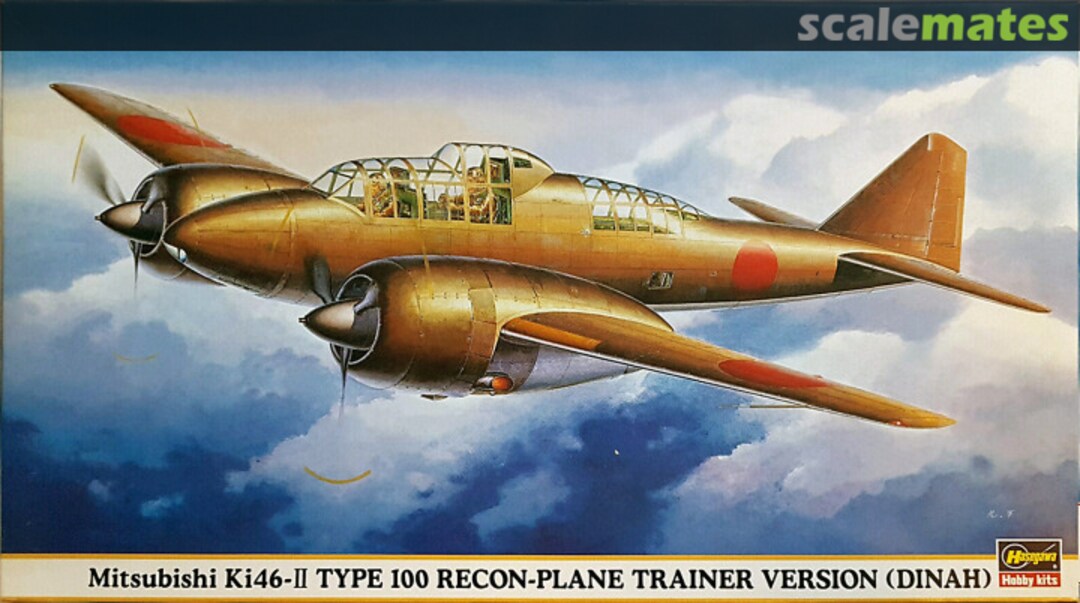 Boxart Mitsubishi Ki46-II Type 100 Recon-Plane Trainer Version (Dinah) 00184 Hasegawa Boxart Mitsubishi Ki46-II Type 100 Recon-Plane Trainer Version (Dinah) 00184 Hasegawa