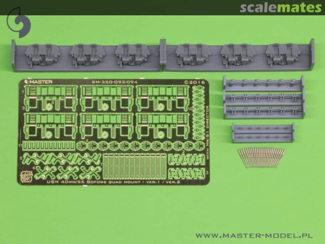Boxart USN 40 mm/56 Bofors quadruple mount ver.2 / with Mk-51 director SM-350-094 Master Boxart USN 40 mm/56 Bofors quadruple mount ver.2 / with Mk-51 director SM-350-094 Master