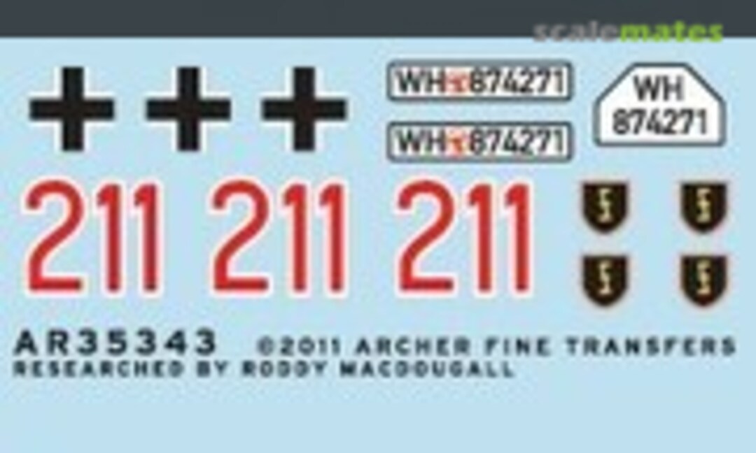 1:35 Feldherrenhalle Div SdKfz 250/1 Ausf B (Archer AR35343) AR35343