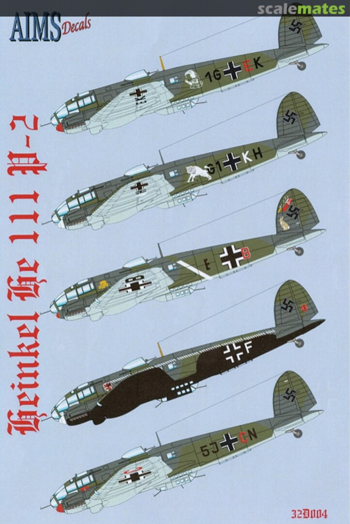 Boxart Heinkel He 111P-2 32D004 AIMS Boxart Heinkel He 111P-2 32D004 AIMS