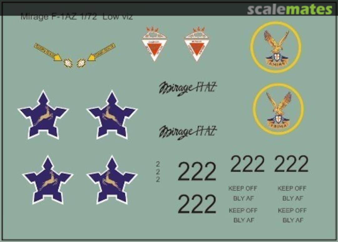 Boxart SAAF Mirage F-1AZ MAV-720171 MAV Decals Boxart SAAF Mirage F-1AZ MAV-720171 MAV Decals
