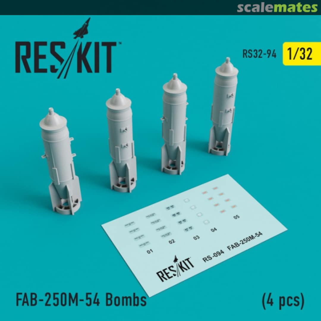 Boxart FAB-250М-54 Bombs RS32-0094 ResKit Boxart FAB-250М-54 Bombs RS32-0094 ResKit