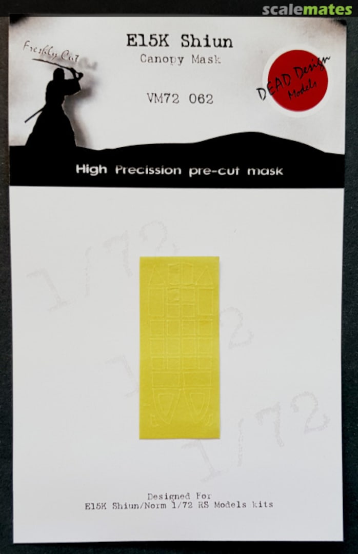 Boxart E15K Shiun - Canopy Mask VM72062 DEAD Design Models Boxart E15K Shiun - Canopy Mask VM72062 DEAD Design Models
