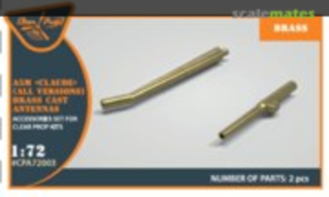 1:72 A5M Claude (all versions) brass cast antennas (Clear Prop! CPA72003) CPA72003