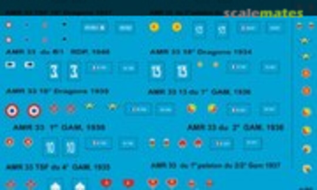 1:72 AMR 33 der französischen Armee 1934-1940 (Peddinghaus-Decals EP 2742) EP 2742