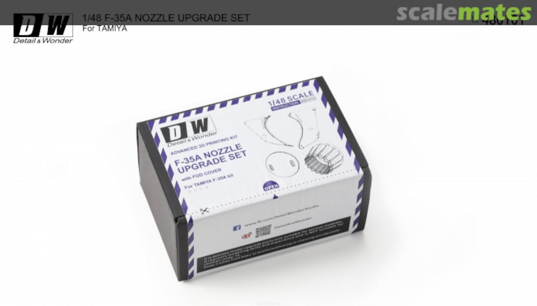 Boxart F-35A Nozzle upgrade set with FOD cover DW480101 Detail & Wonder Studio Boxart F-35A Nozzle upgrade set with FOD cover DW480101 Detail & Wonder Studio