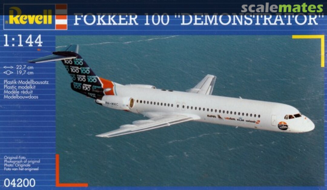 Boxart Fokker 100 "Demonstrator" 04200 Revell