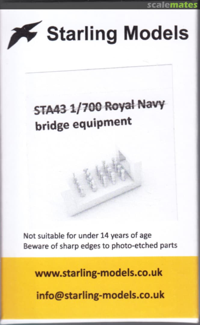 Boxart Royal Navy Bridge Equipment STA43 Starling Models Boxart Royal Navy Bridge Equipment STA43 Starling Models