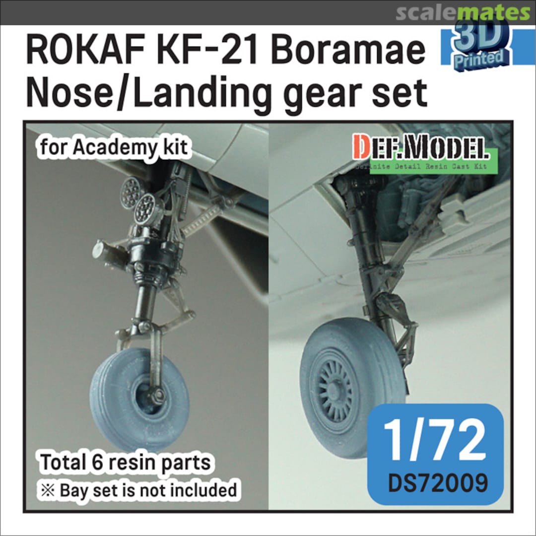 Boxart ROKAF KF-21 Boramae Nose/Landing gear set DS72009 Def.Model Boxart ROKAF KF-21 Boramae Nose/Landing gear set DS72009 Def.Model