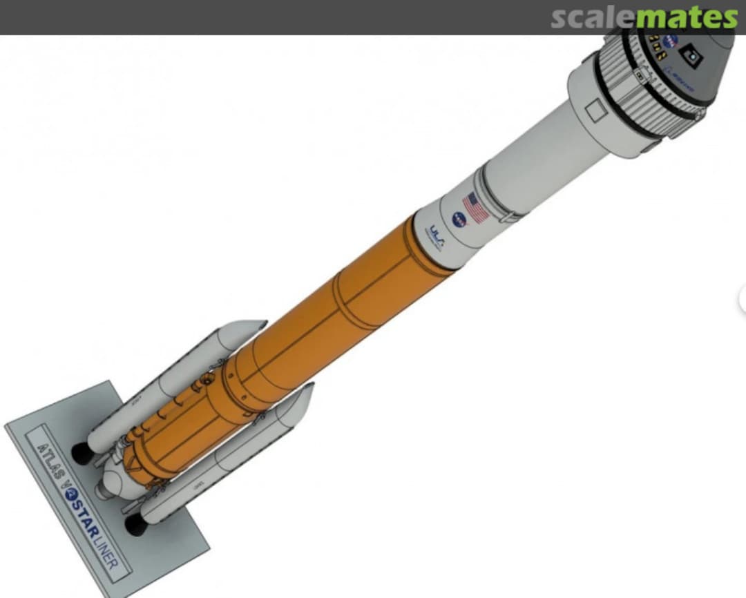 Boxart Atlas V NASA Boeing STARLINER  Rabbit3d