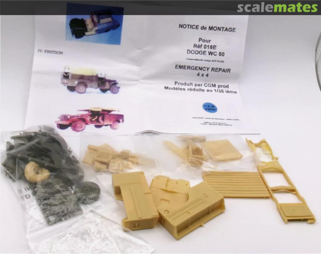 Contents Dodge WC-60 Emergency Repair 018B CGM Productions Contents Dodge WC-60 Emergency Repair 018B CGM Productions