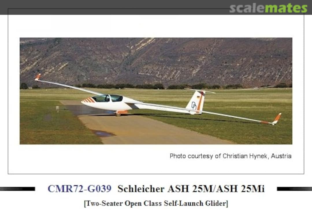 Boxart Schleicher ASH 25M/ASH 25Mi CMR72-G039 CMR Boxart Schleicher ASH 25M/ASH 25Mi CMR72-G039 CMR