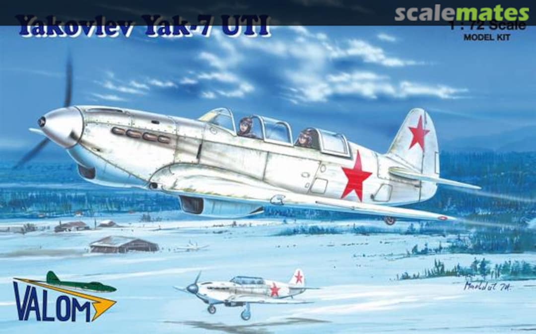 Boxart Yakovlev Yak-7 UTI 72076 Valom