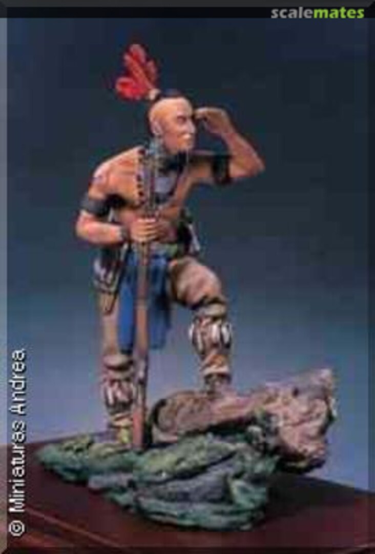 Boxart Mohawk warrior S4F17 Andrea Miniatures