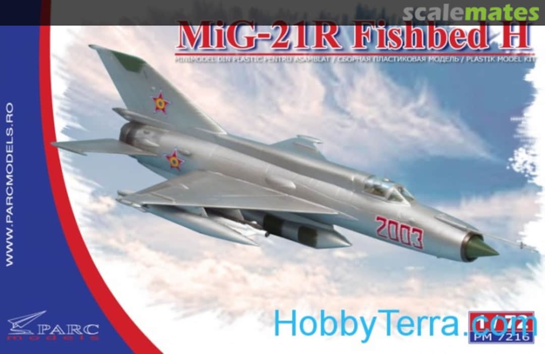 Boxart Mikoyan MiG-21R Fishbed-H PM 7216 Parc Models Boxart Mikoyan MiG-21R Fishbed-H PM 7216 Parc Models
