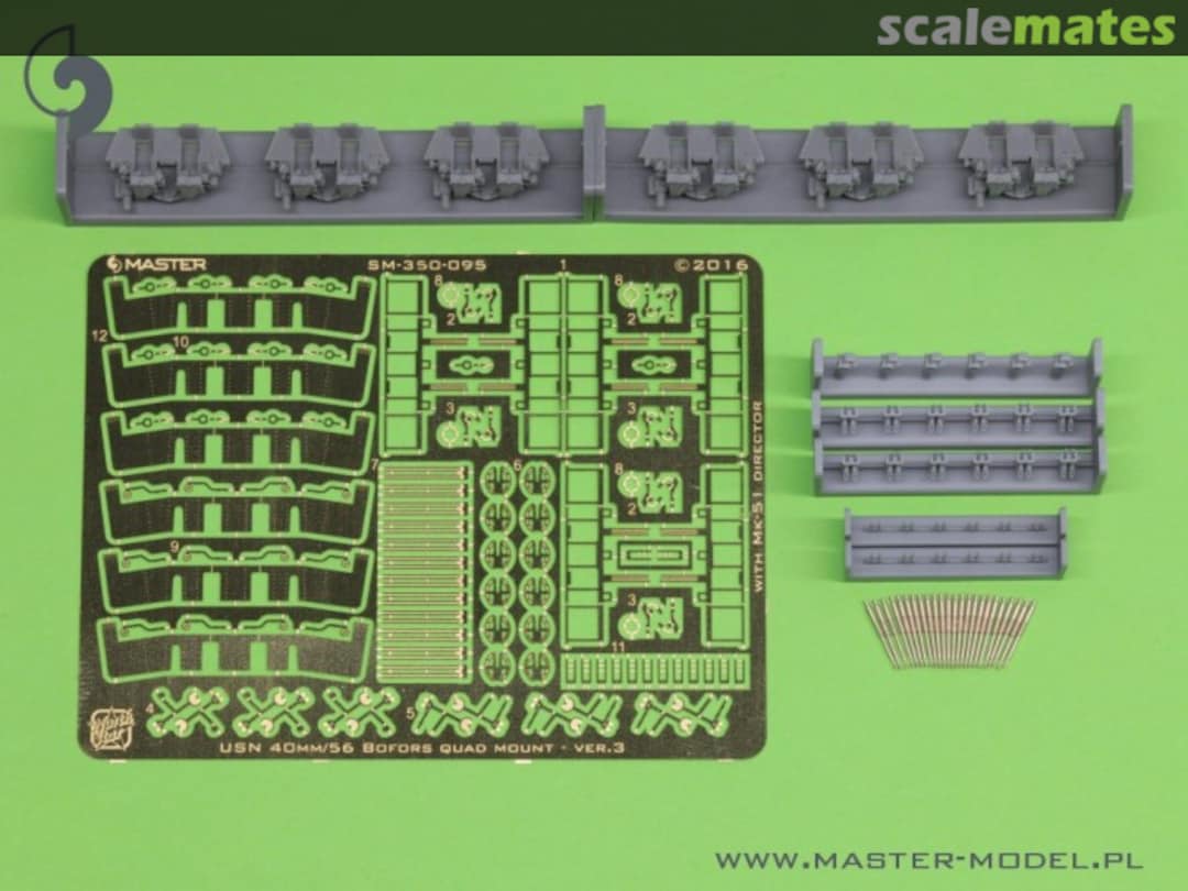 Boxart USN 40 mm/56 Bofors quadruple mount ver.3 / with Mk-51 director SM-350-095 Master Boxart USN 40 mm/56 Bofors quadruple mount ver.3 / with Mk-51 director SM-350-095 Master