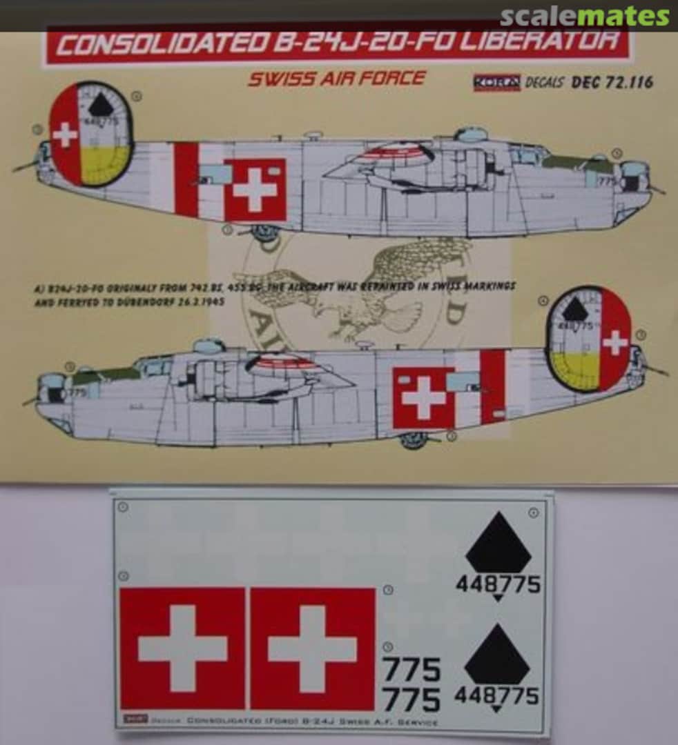 Boxart Consolidated B-24J-20-FO Liberator DEC72116 Kora Models Boxart Consolidated B-24J-20-FO Liberator DEC72116 Kora Models