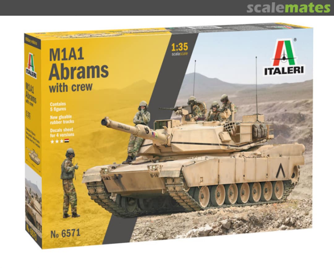 Boxart M1A1 Abrams 6571 Italeri Boxart M1A1 Abrams 6571 Italeri