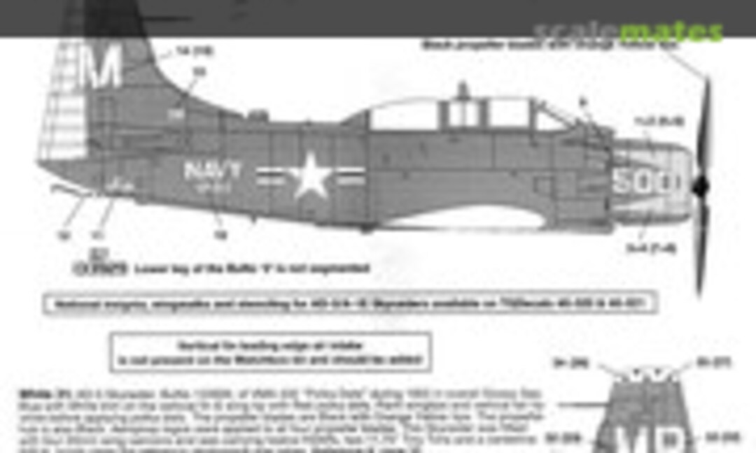 1:48 Douglas AD-5 Skyraider (Third Group Decals 48-018) 48-018
