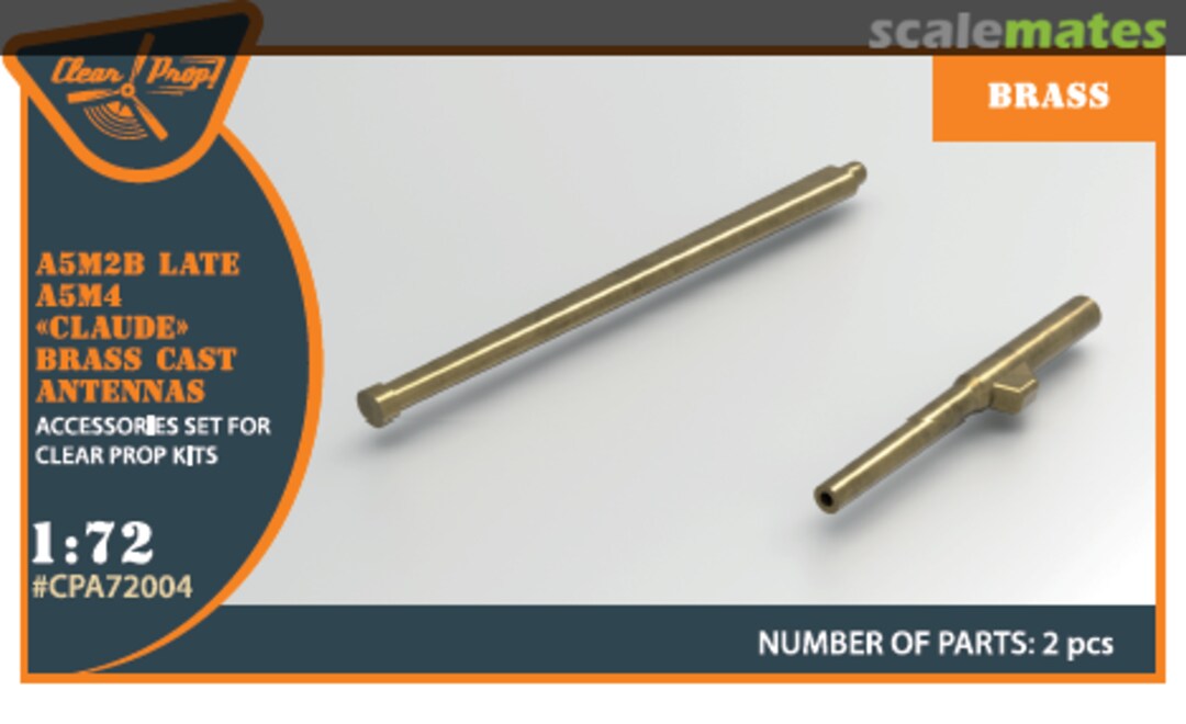 Boxart A5M2b late/A5M4 brass cast antennas CPA72004 Clear Prop! Boxart A5M2b late/A5M4 brass cast antennas CPA72004 Clear Prop!