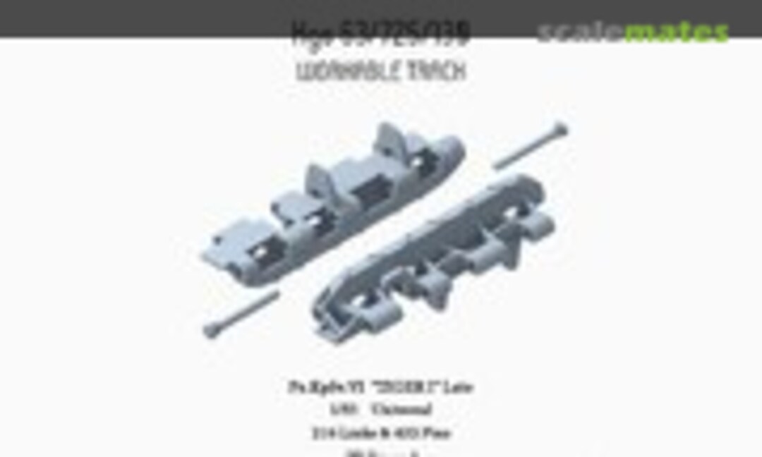 1:35 WWII German TIGER I Late workable track (E.T. Model P35-003)