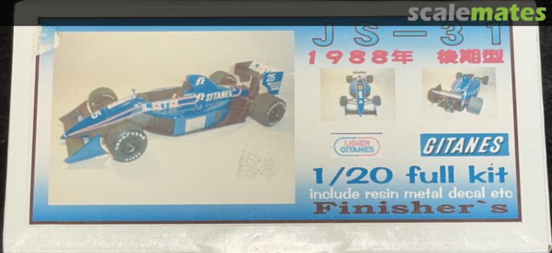 Boxart Ligier JS31 1988 Late Version Finisher's & Auto Modeli G.T Boxart Ligier JS31 1988 Late Version Finisher's & Auto Modeli G.T