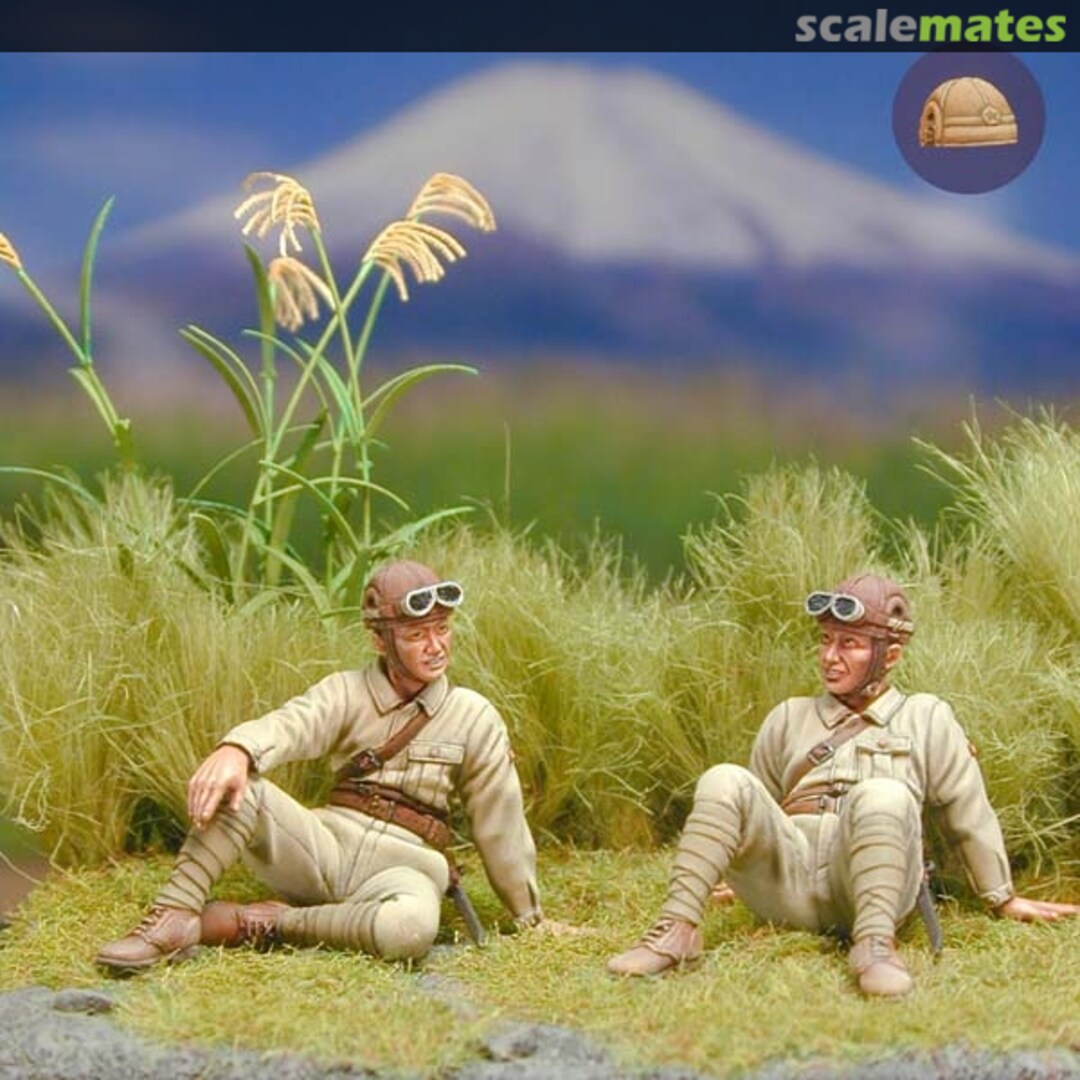 Boxart Japanese army tank crew at rest n°2 RM35011 Taisho Modeling