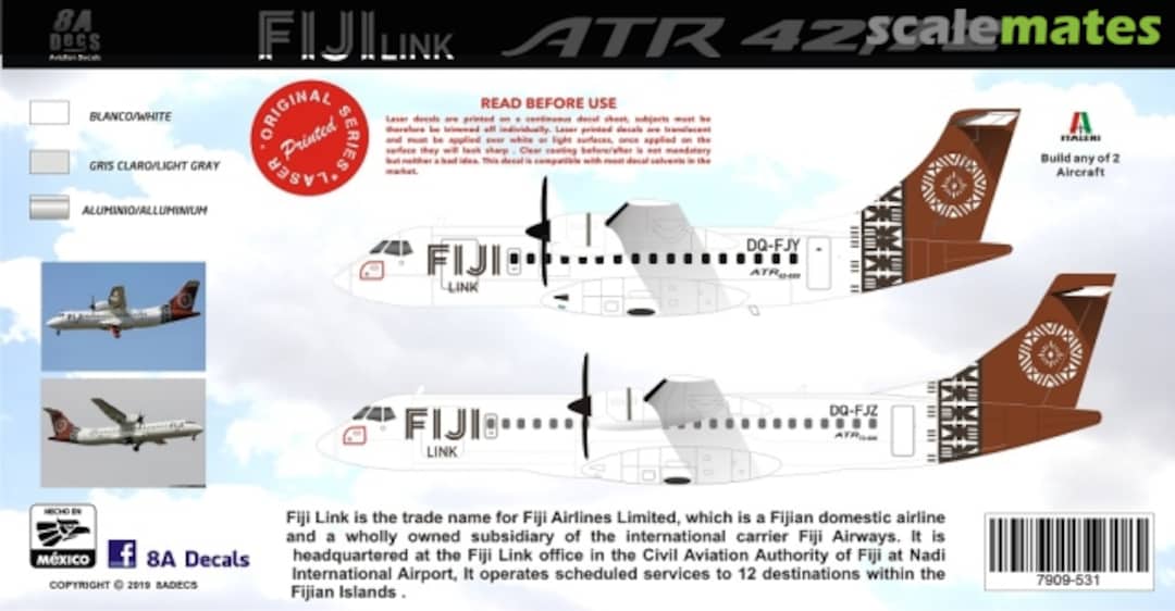 Boxart FIJI LINK ATR 42/72 7909-531-200 8aDecs Boxart FIJI LINK ATR 42/72 7909-531-200 8aDecs