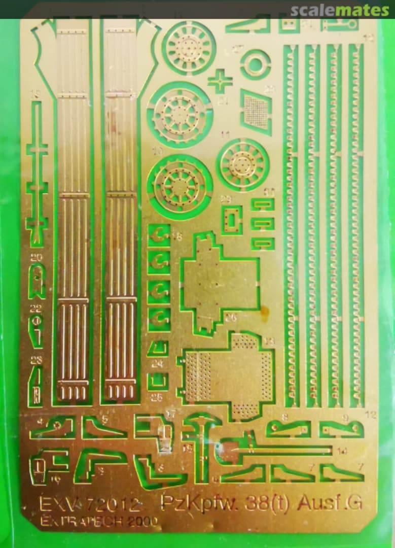 Boxart PzKpfw. 38(t) Ausf. G EXV72012 Extratech Boxart PzKpfw. 38(t) Ausf. G EXV72012 Extratech