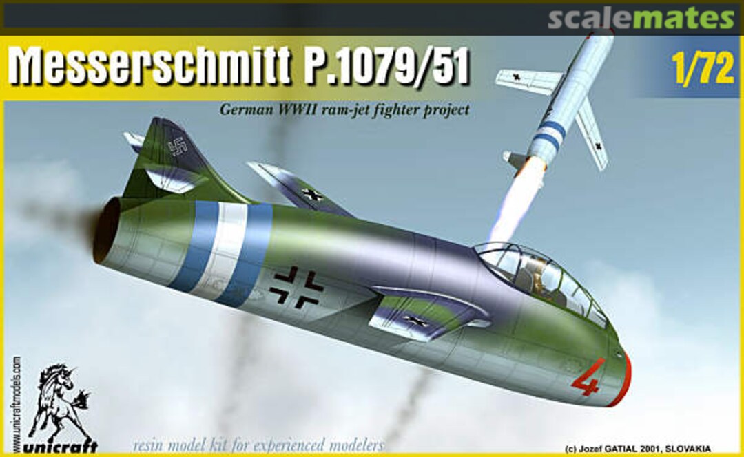 Boxart Messerschmitt P.1079/51 Unicraft Models Boxart Messerschmitt P.1079/51 Unicraft Models