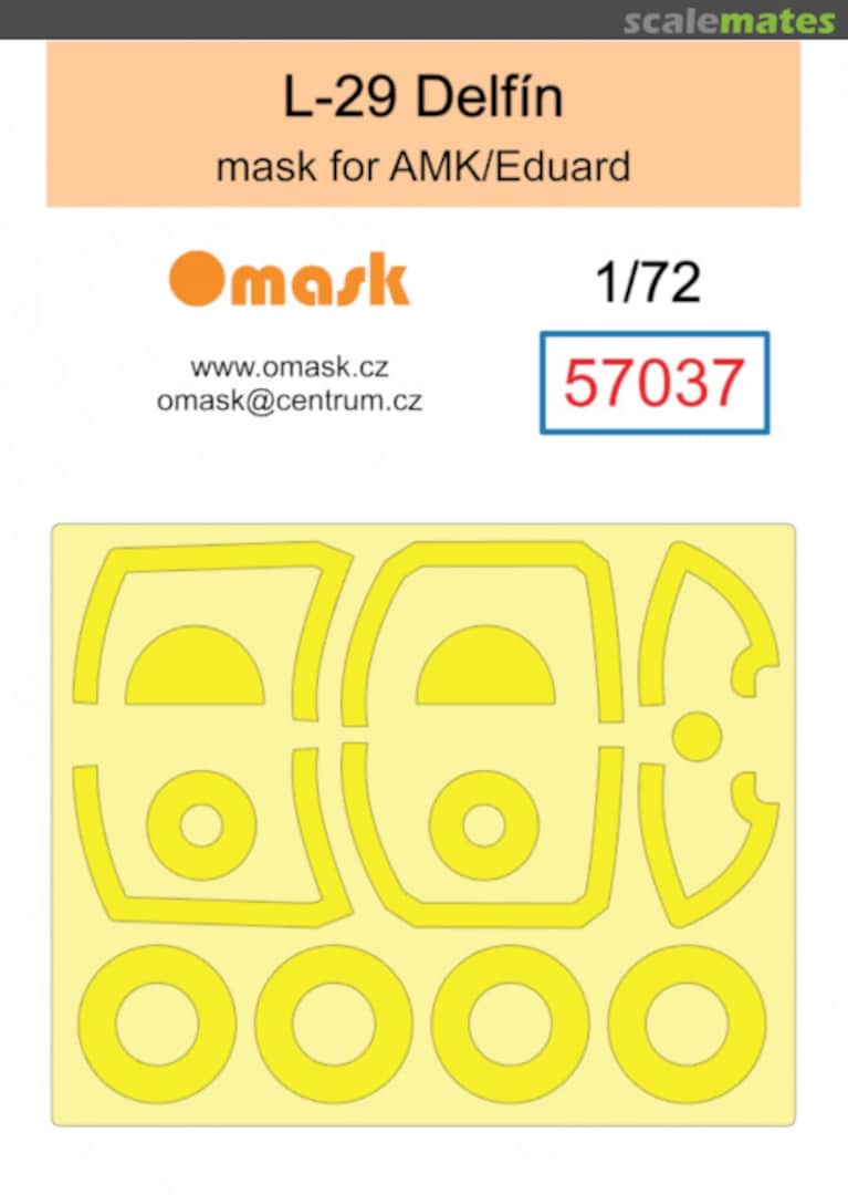 Boxart L-29 Delfin Mask (For AMK/Eduard) 57037 Omask Boxart L-29 Delfin Mask (For AMK/Eduard) 57037 Omask