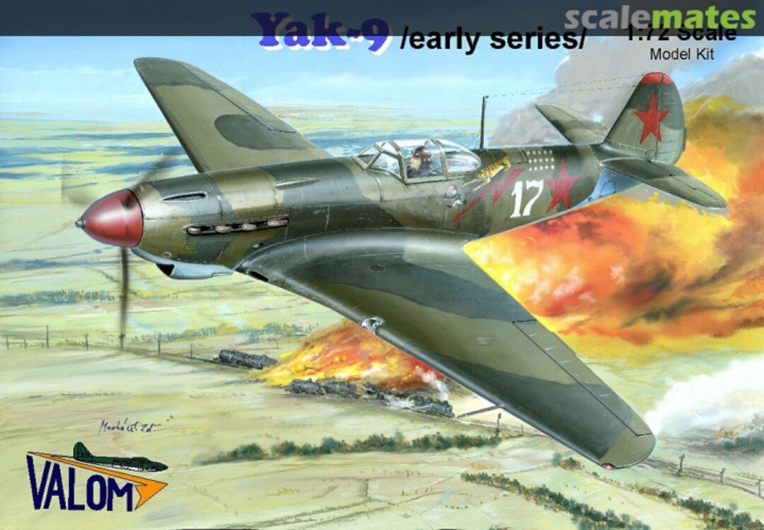 Boxart Yakovlev Yak-9 72079 Valom