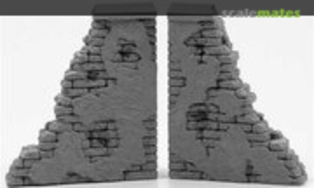 1:32 Brick &amp; Stucco Wall Ruin (Armand P. Bayardi MSW52I)