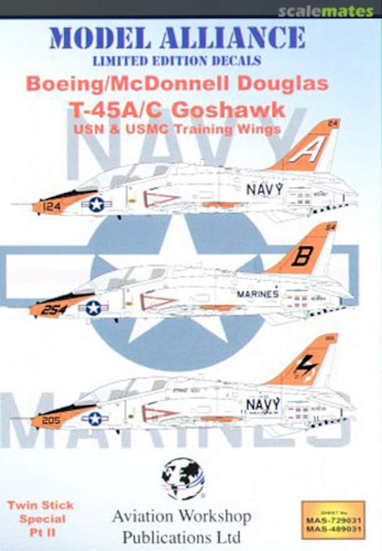 Boxart Boeing/McDonnell Douglas T-45A/C Goshawk MAS-489031 Model Alliance Boxart Boeing/McDonnell Douglas T-45A/C Goshawk MAS-489031 Model Alliance