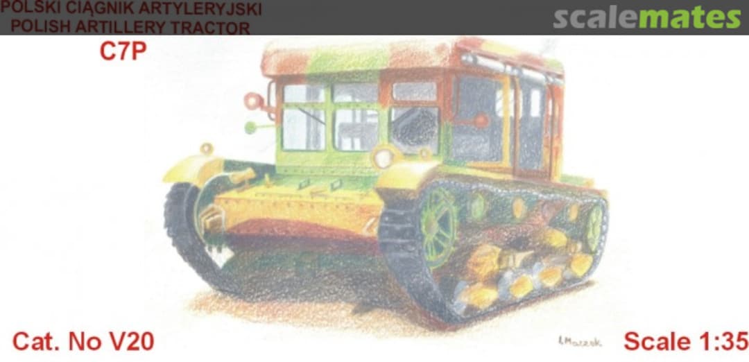Boxart Polish Artillery Tractor C7P V20 Choroszy Modelbud Boxart Polish Artillery Tractor C7P V20 Choroszy Modelbud