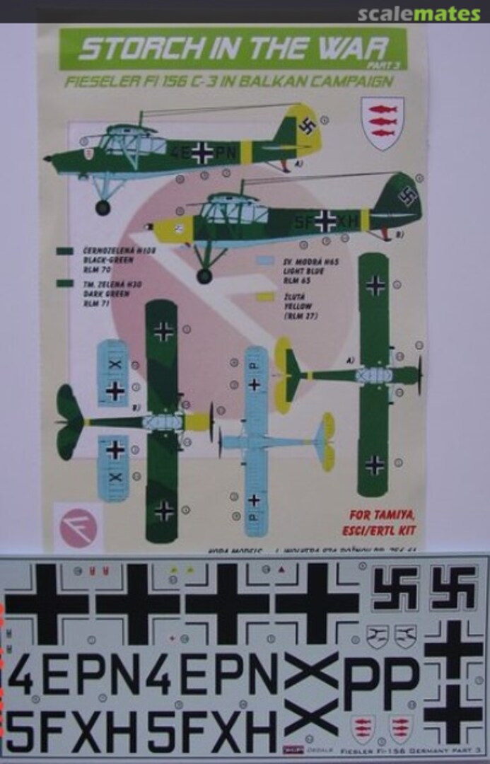 Boxart Fieseler Fi 156 C-3 Storch DEC4843 Kora Models Boxart Fieseler Fi 156 C-3 Storch DEC4843 Kora Models